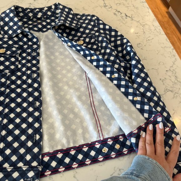 Kate Spade Gingham Denim Jacket - Picture 6 of 6